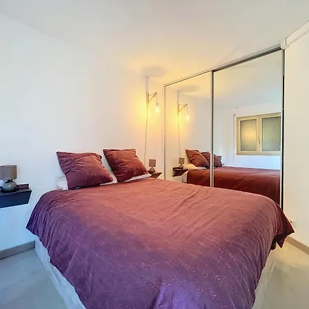 Piscine -4 Couchages -1 Chambre- Parking 아파트 *