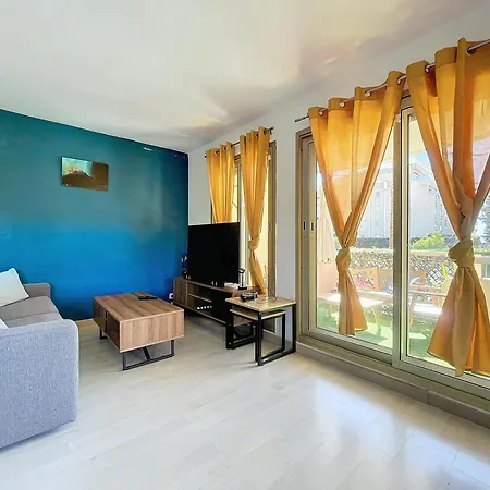 Piscine -4 Couchages -1 Chambre- Parking Lejlighed Golfe-Juan